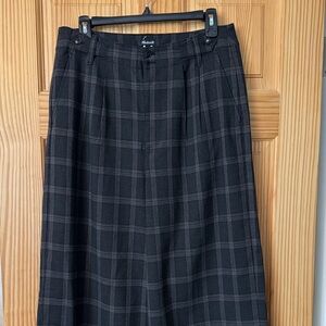 Madewell Charcoal Plaid Women’s Pants